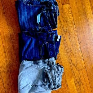 3 pair of jeans